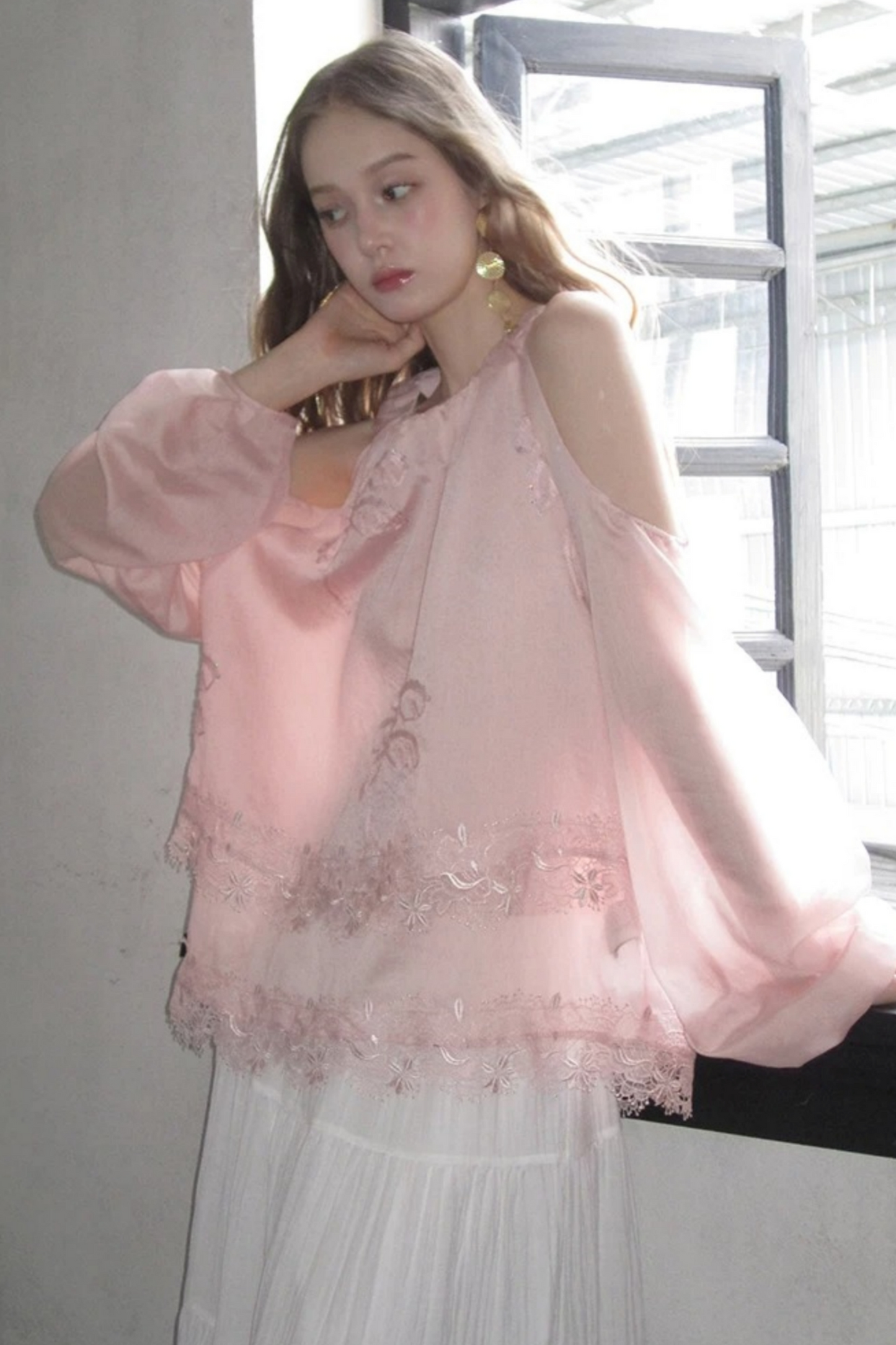 Frida Rose Lace Blouse