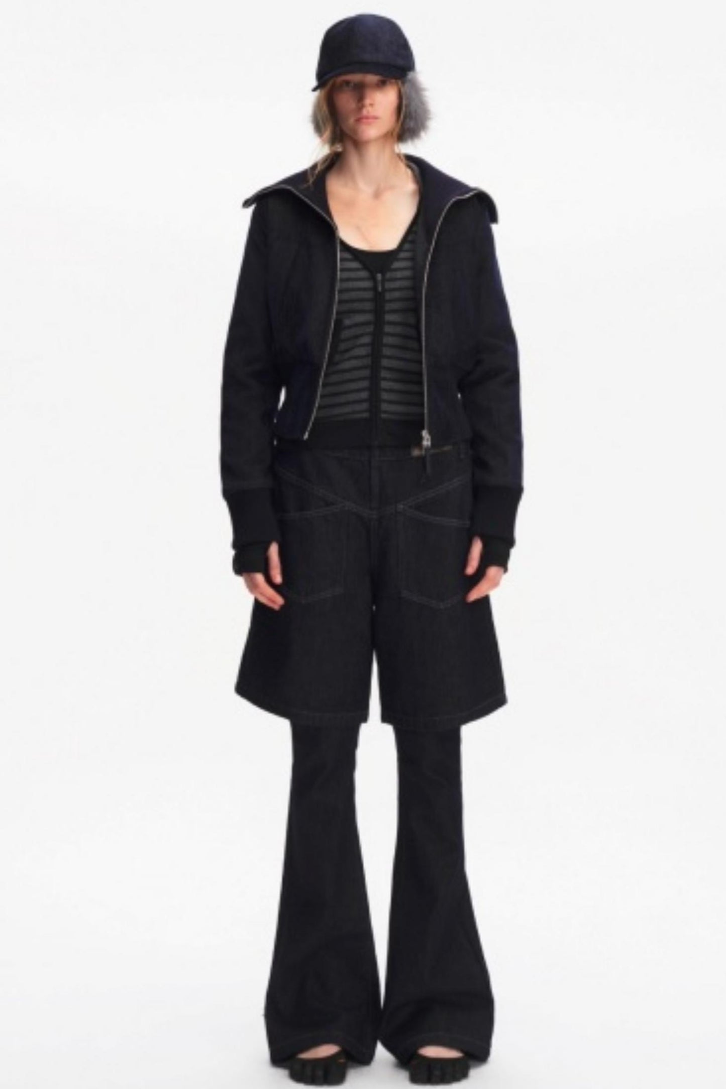 Furry Baseball Cap with Ear Protection