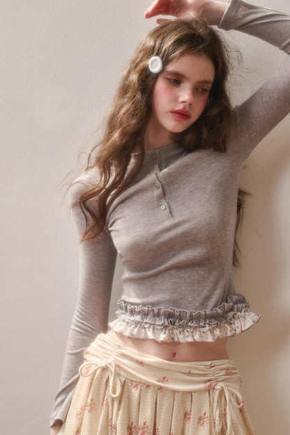 Milky Way Cotton Lace Top