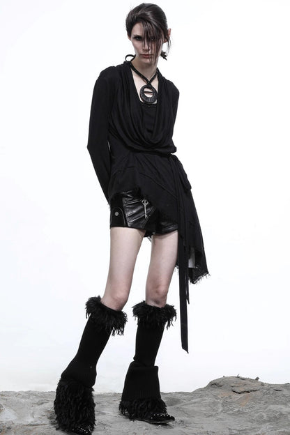 Hustle Lyocell Knit Collar T-shirt