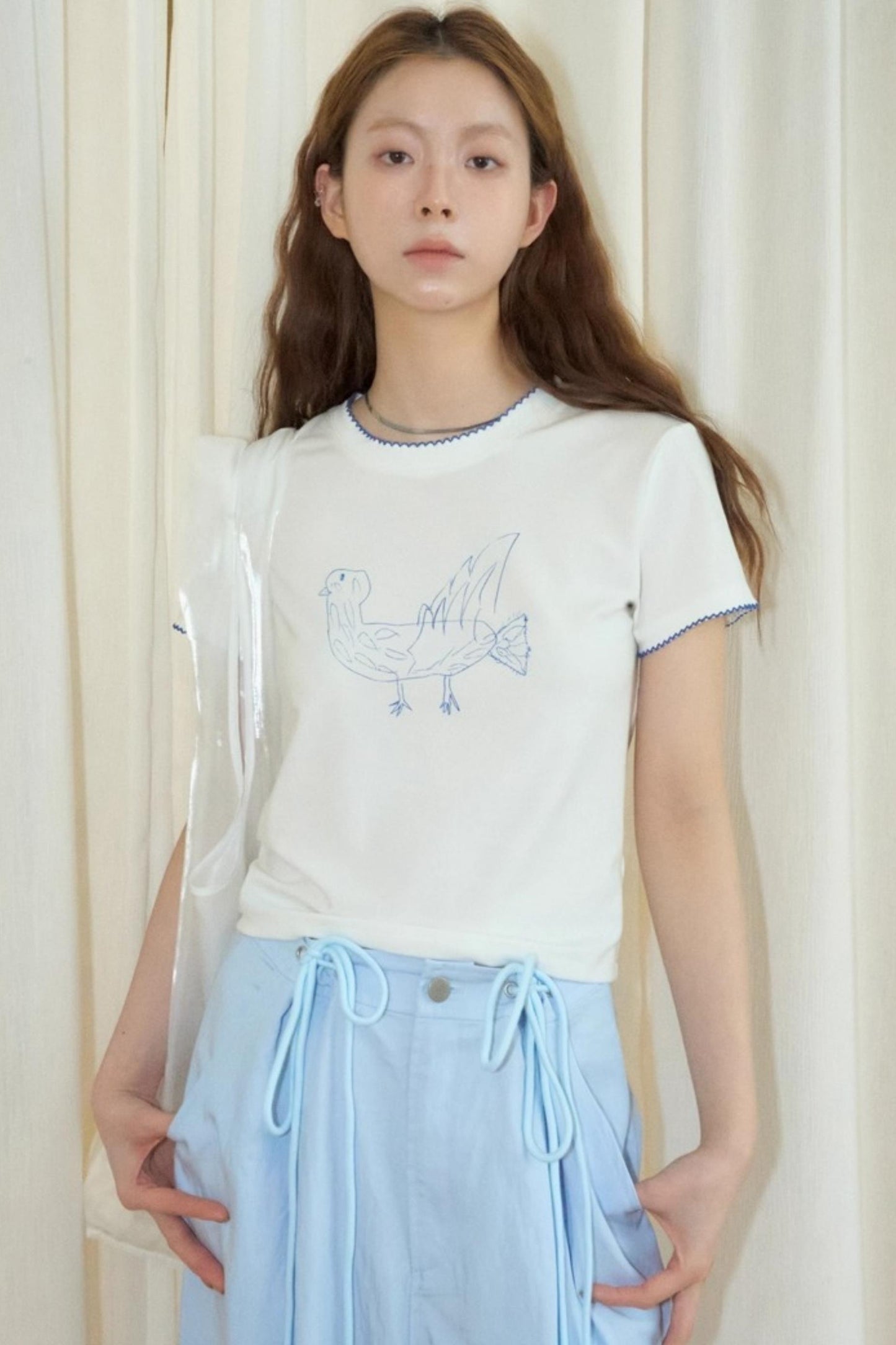 Tencel Parent-Child Short-Sleeved T-Shirt