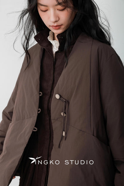 Fallen Leaves V-Neck Jacket