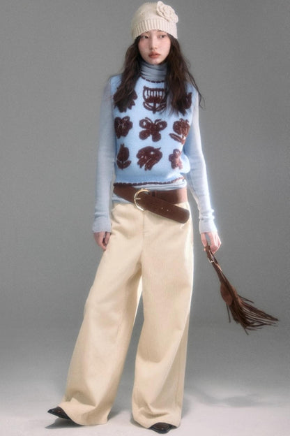 Velvet Jacquard Cardigan Set-Up