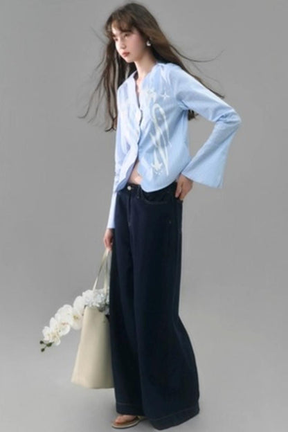 Vintage Lily Flared Sleeve Shirt