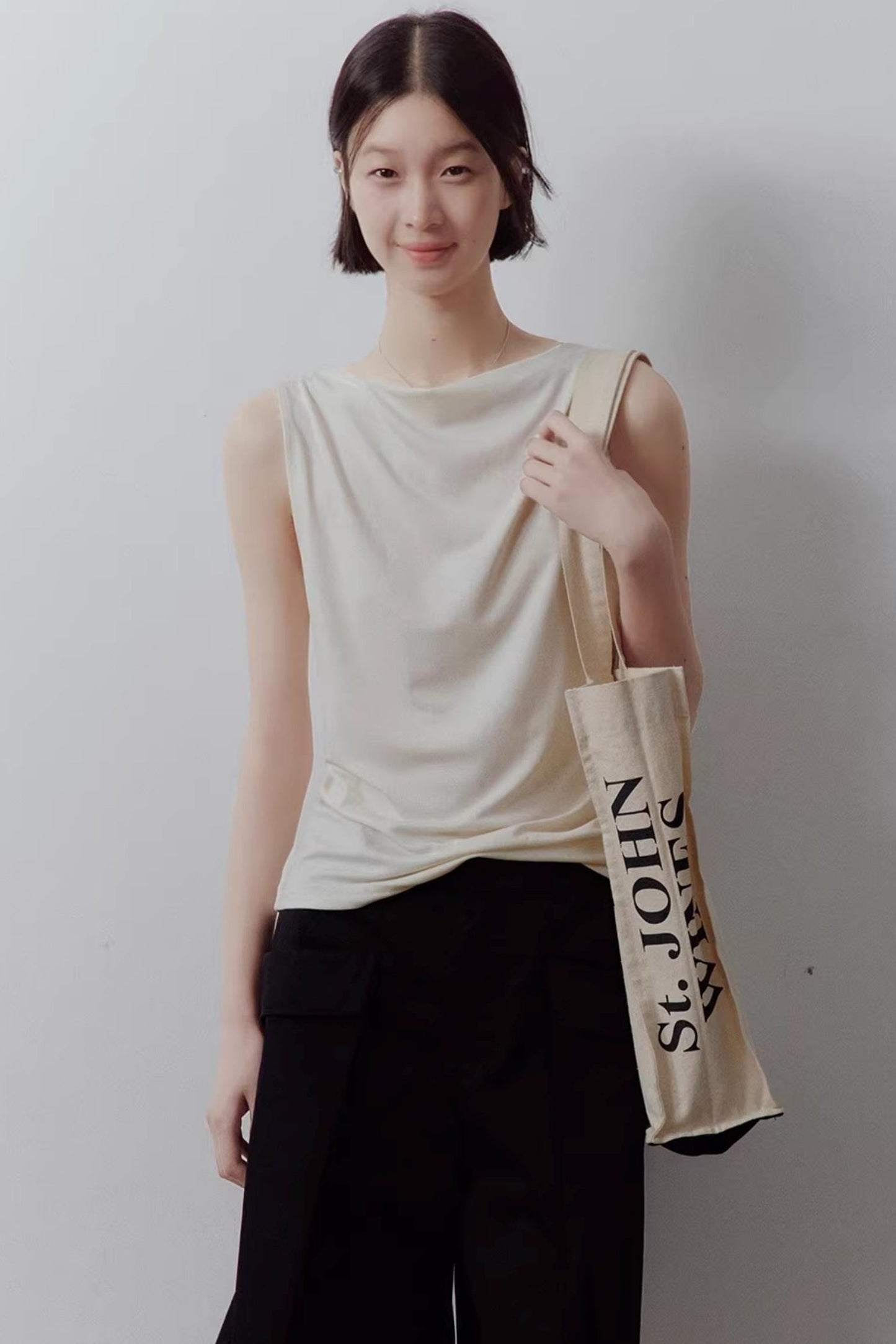 Draped Off-Shoulder Slimming Top