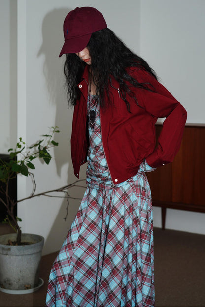 Solid Retro Short Casual Jacket