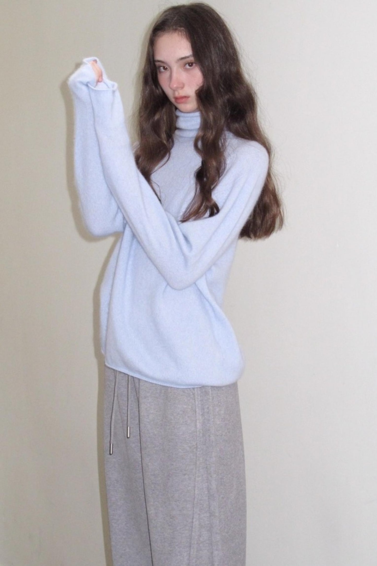 Superfine Wool Mint Sweater