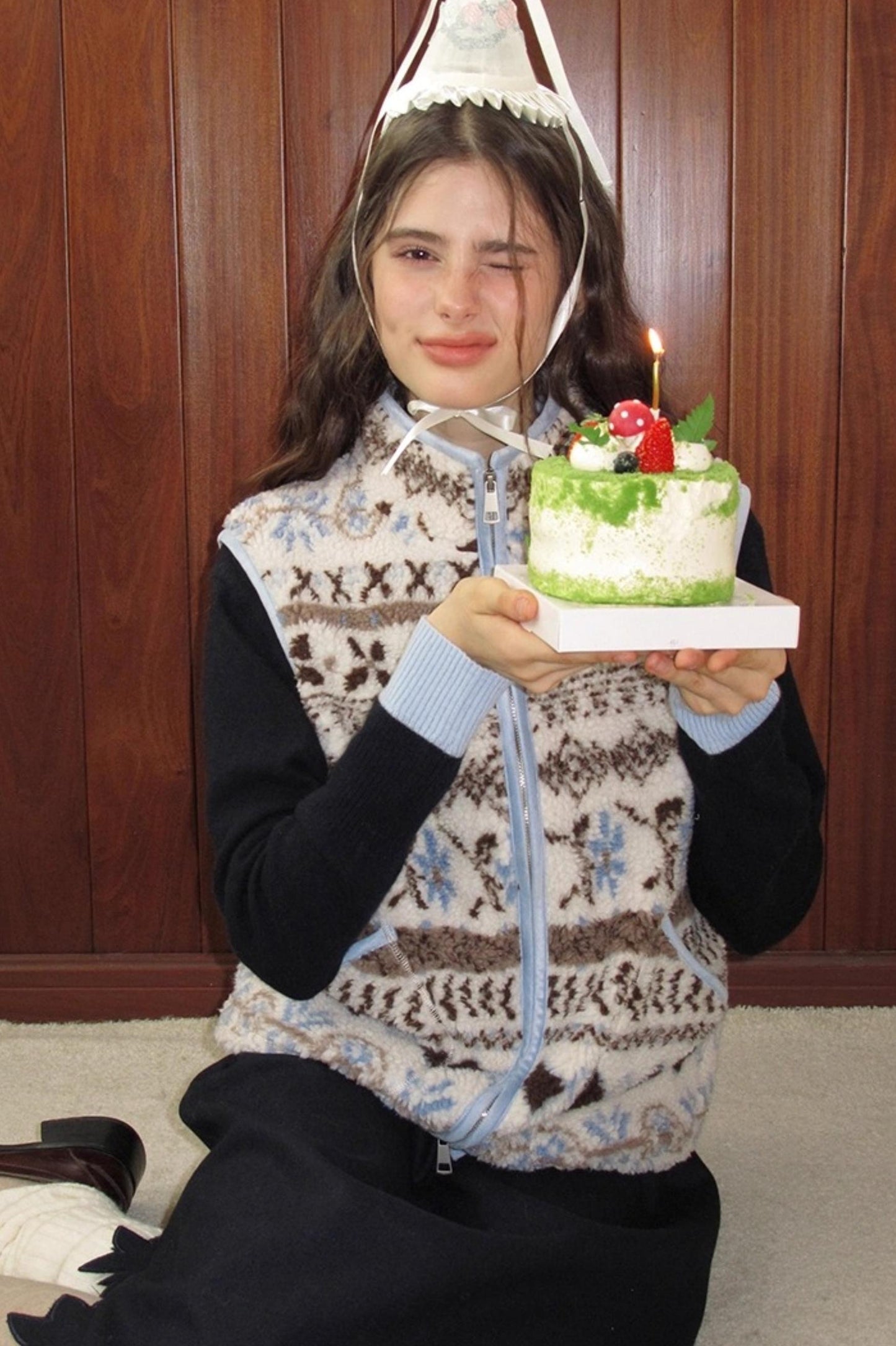 Sea Salt Cocoa Faux Shearling Jacket Set-Up