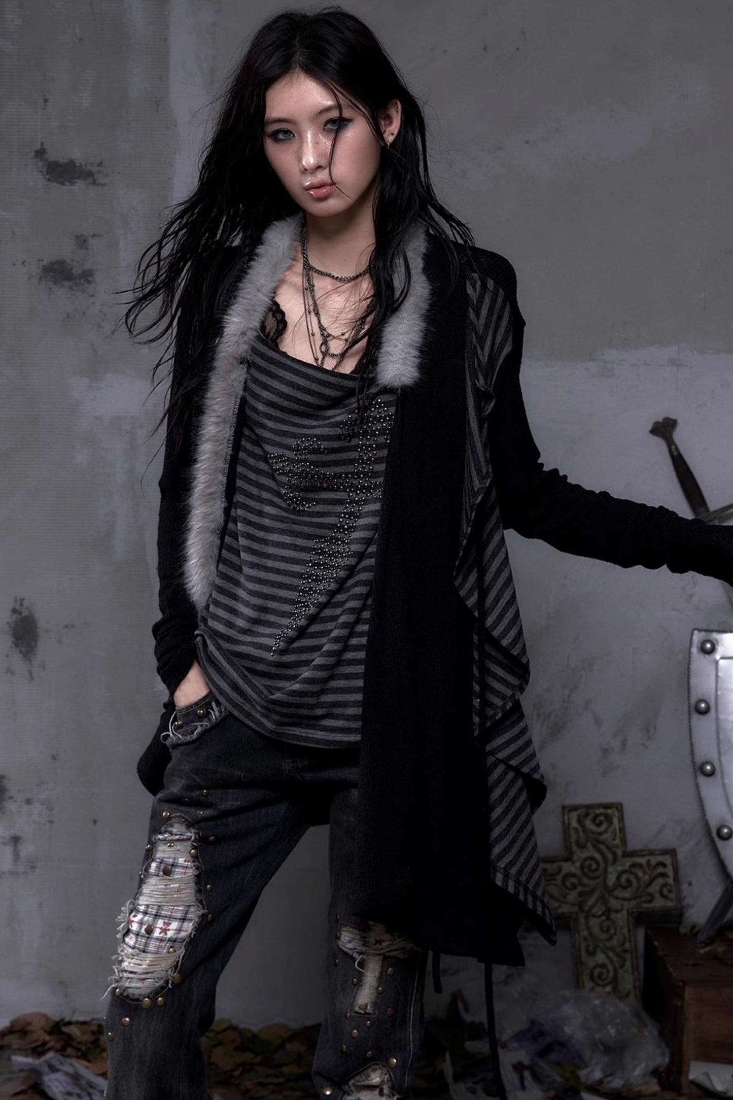 Vintage Diamond Cardigan