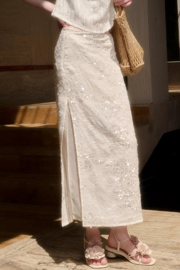 Elegant Starlit Top Skirt Set-Up