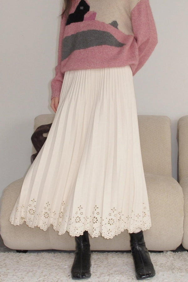 Rin's Poem Pleated Skirt