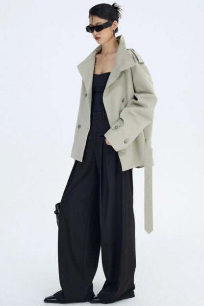 Intellectual Black Pleated Pants