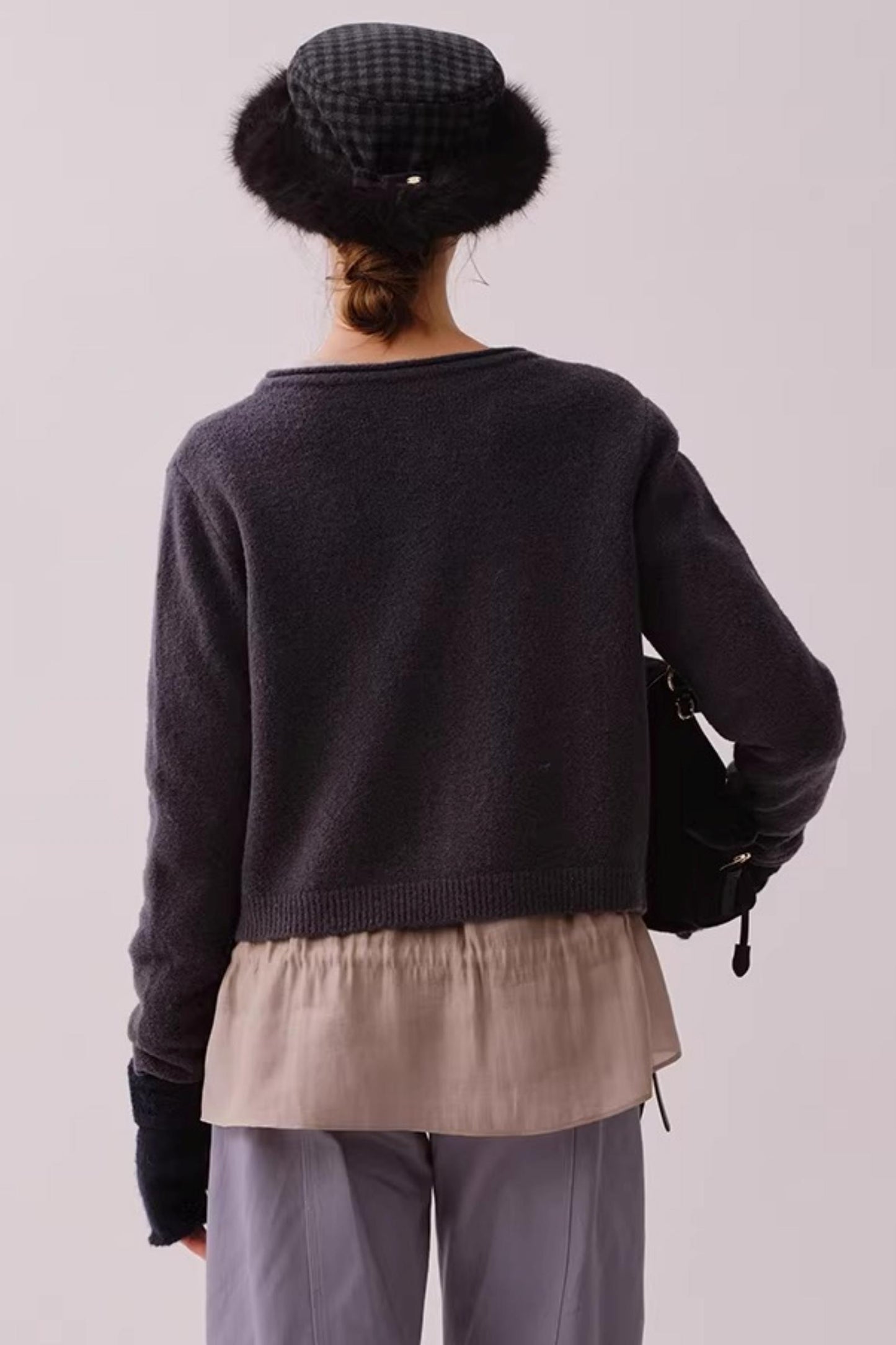 Reversible Faux Fur Beret Hat