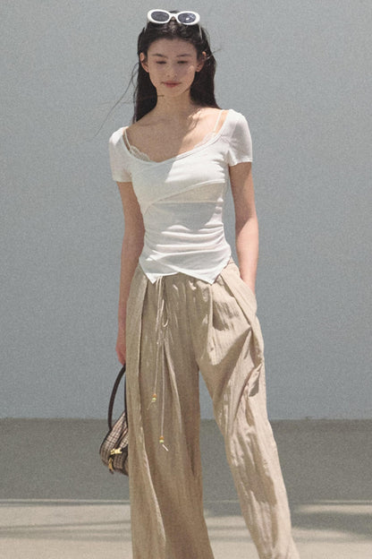 Dewy Square Neck T-Shirt