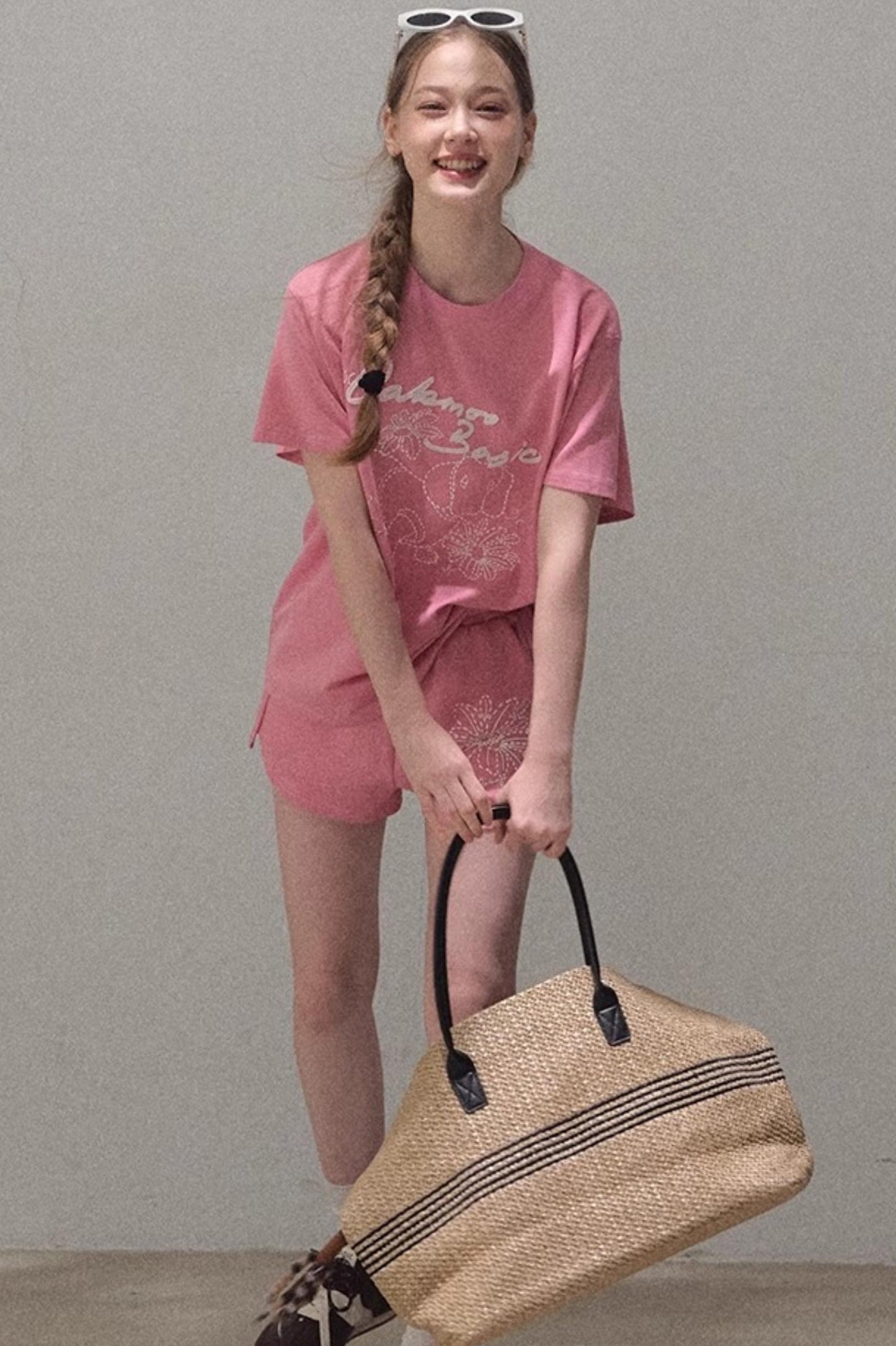 Puppy Cotton Tee & Shorts Set-Up