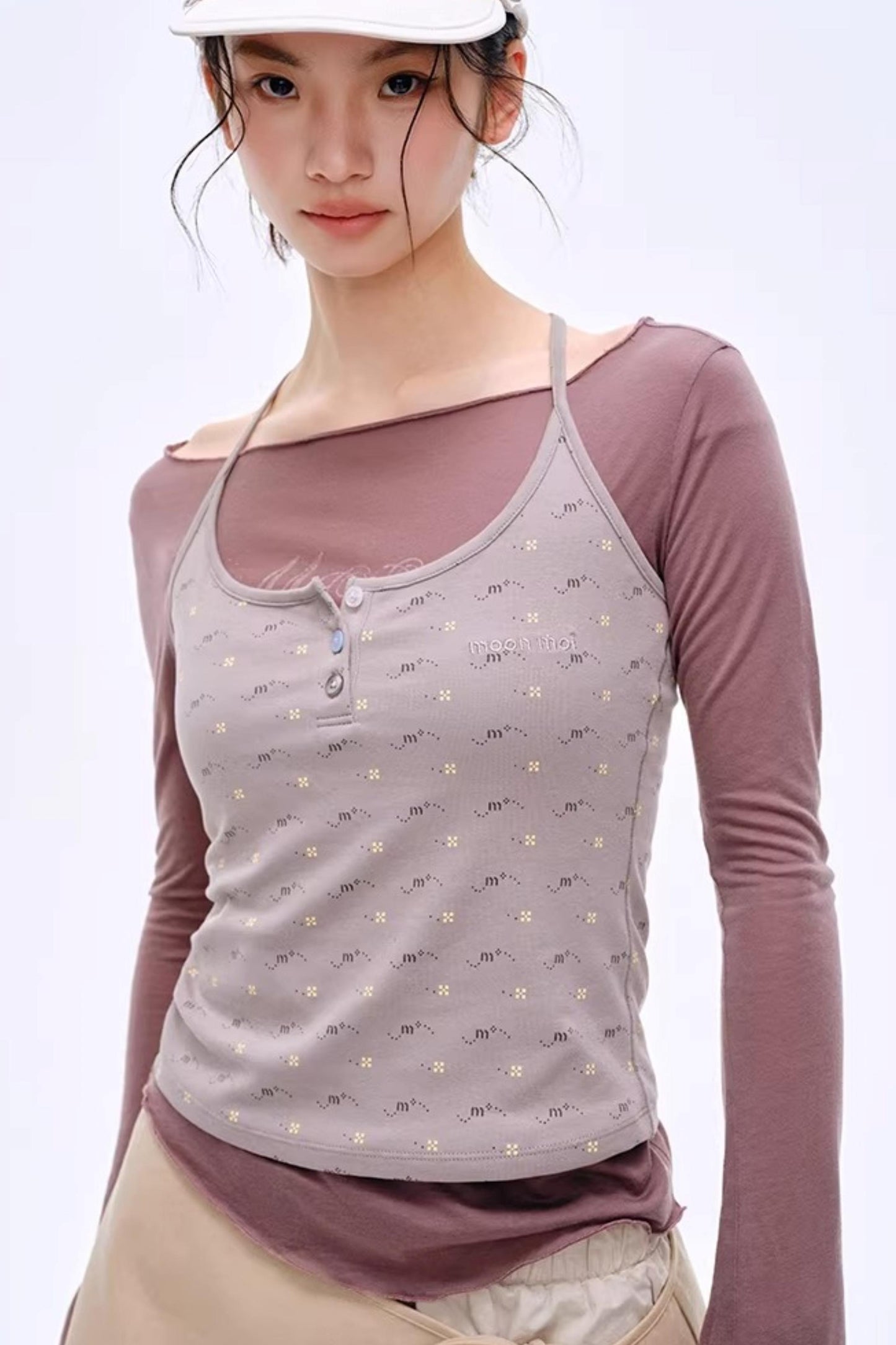 Distressed Letter Print Sweater
