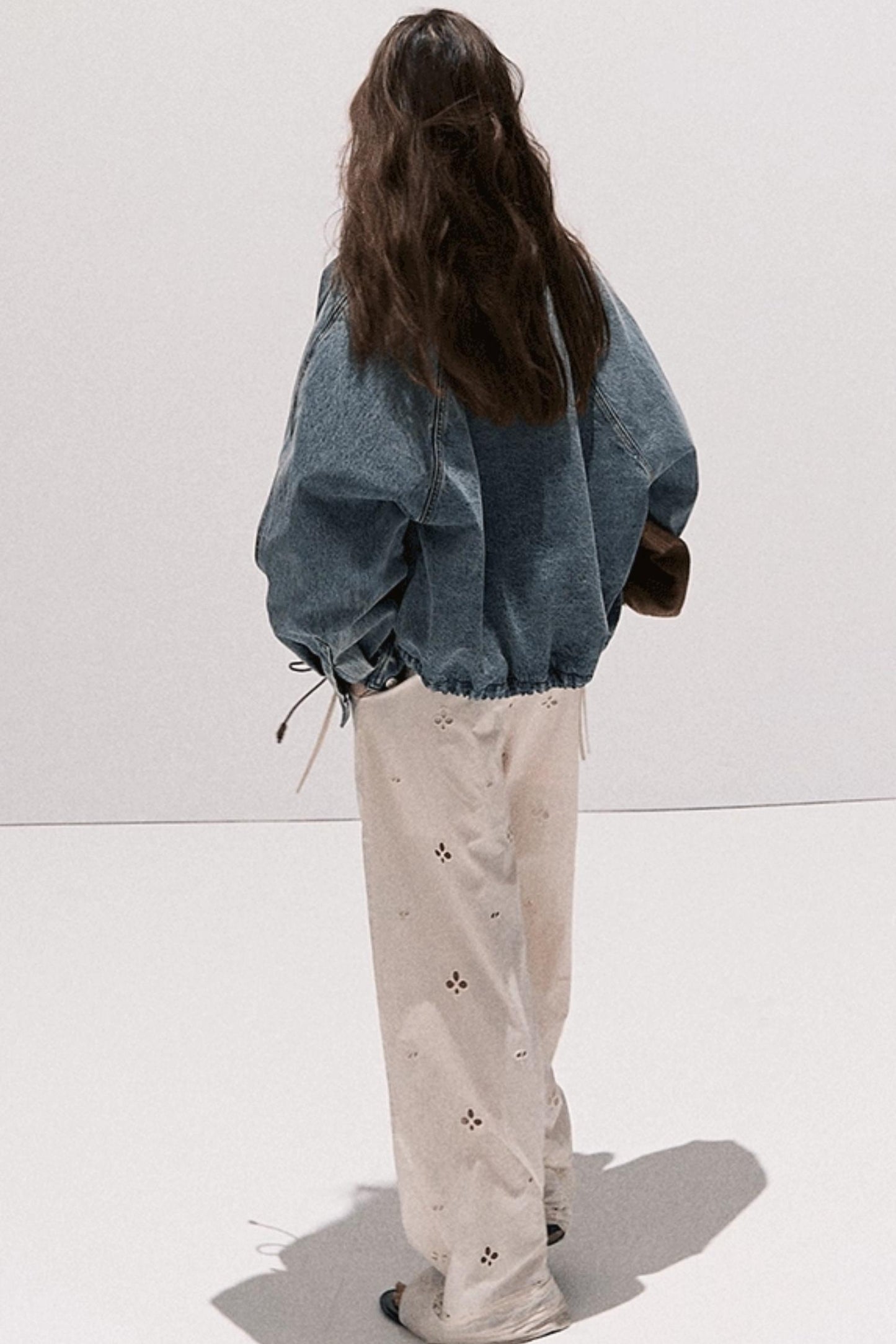 Vintage Crochet Denim Jacket Set-Up