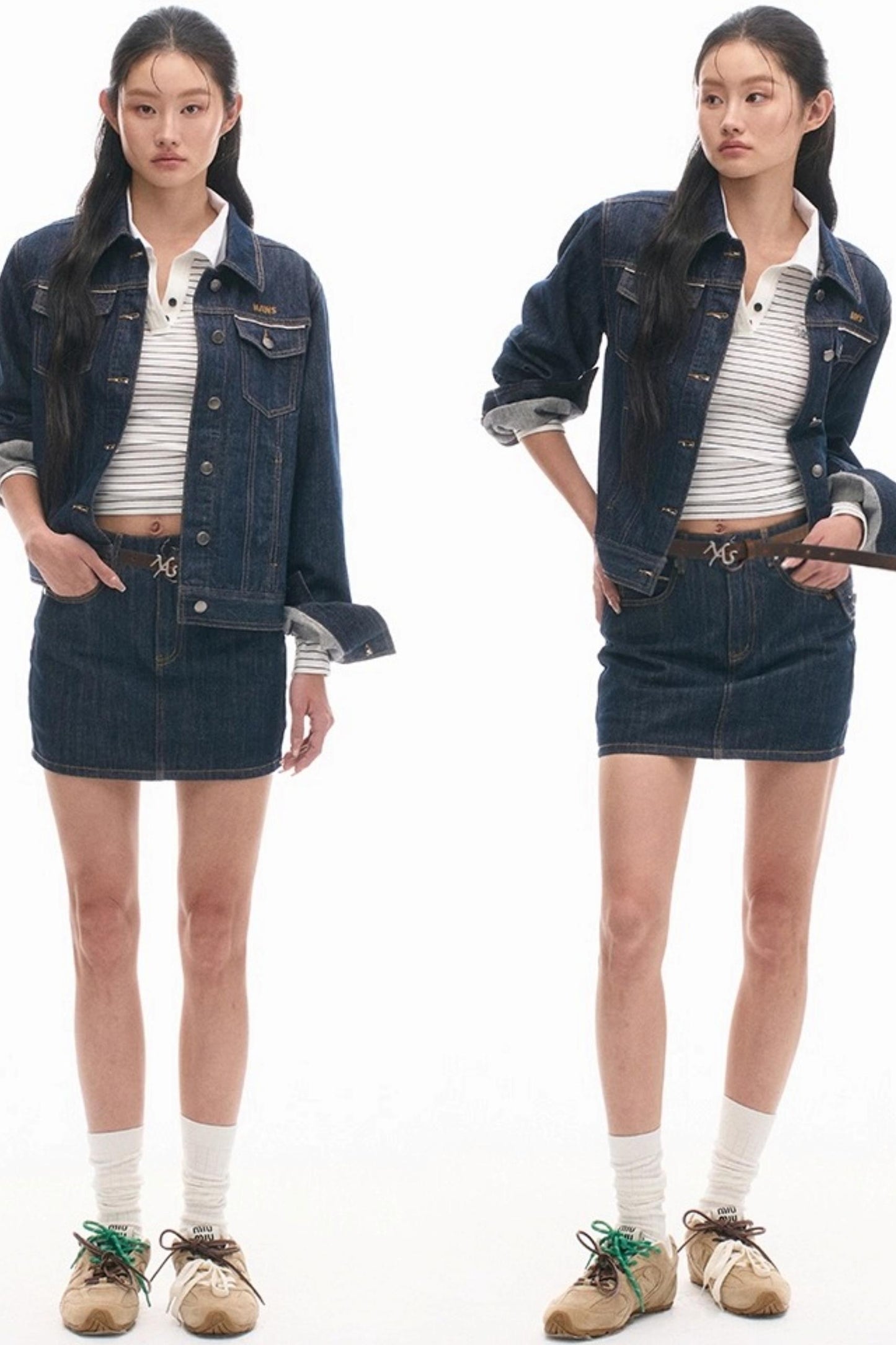 High-Line Logo Leather Belt