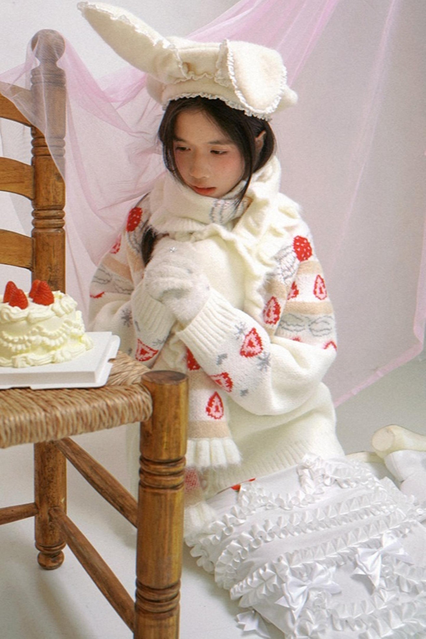 Happy Strawberry Cake Skirt