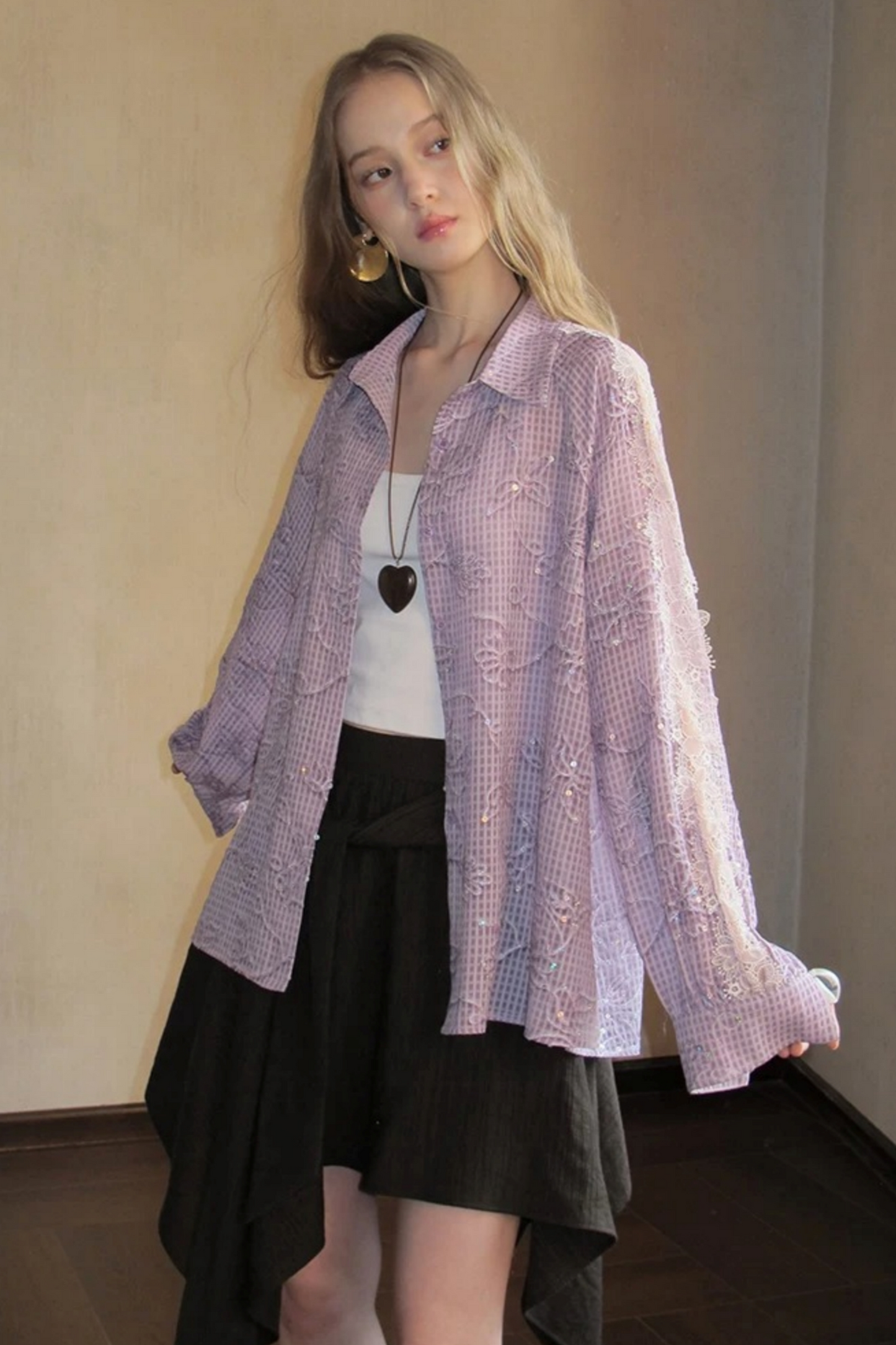 Miss Muse Sequin Lace Top