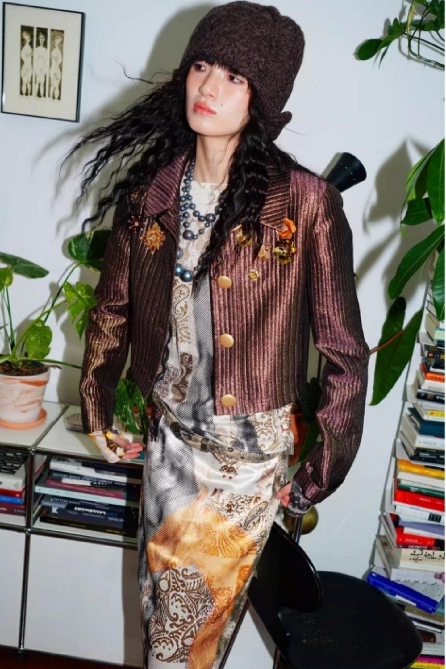 Autumn Niche Printed Sleeve Top