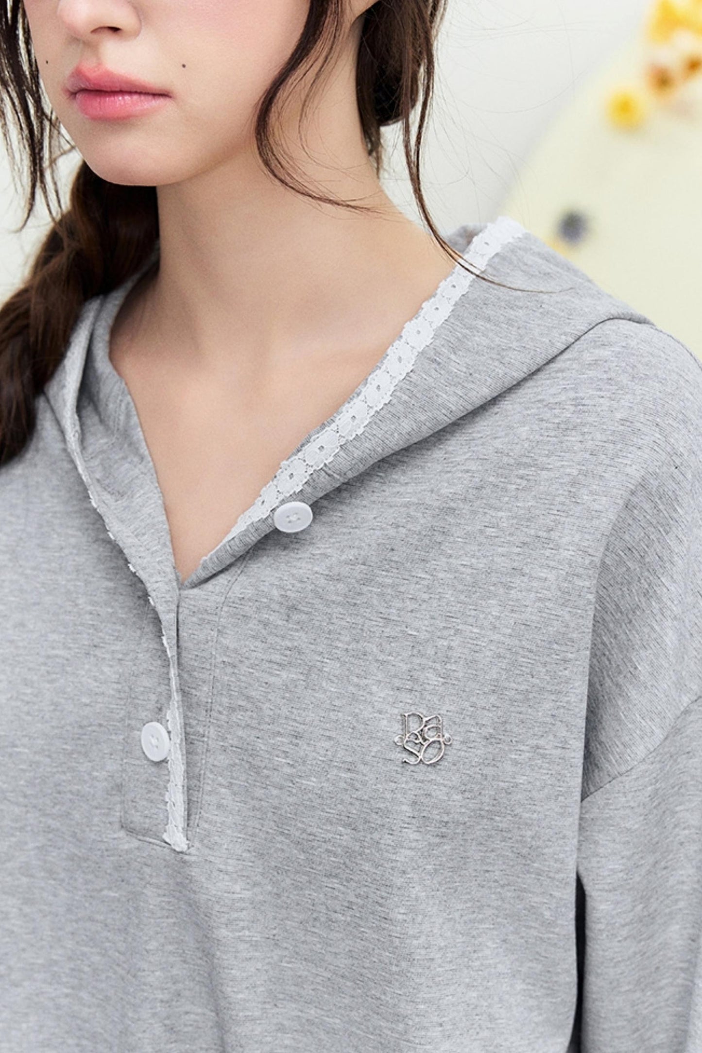 Drape Hoodie Sweater Dress