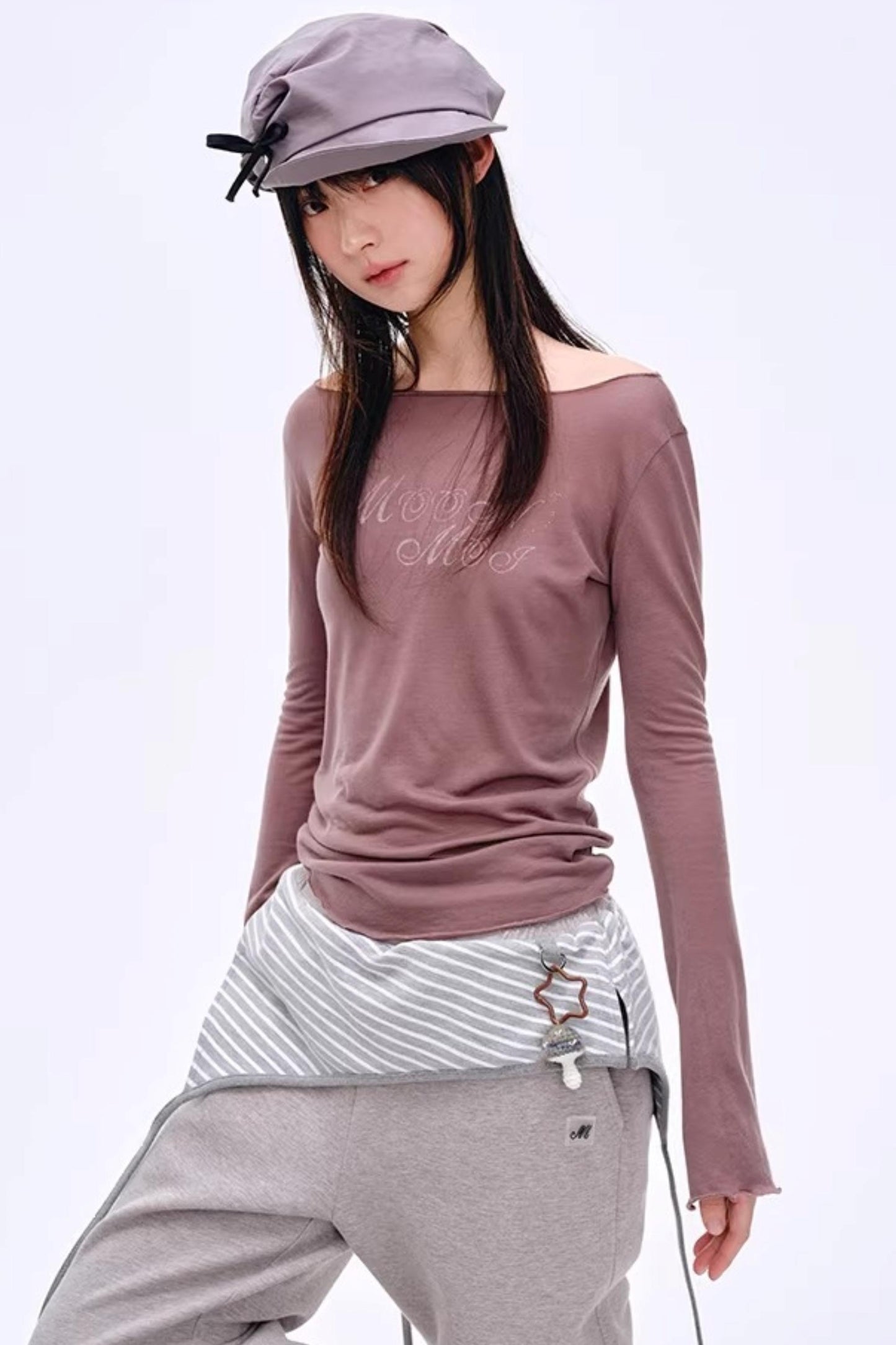 Irregular Pleats Newsboy Cap
