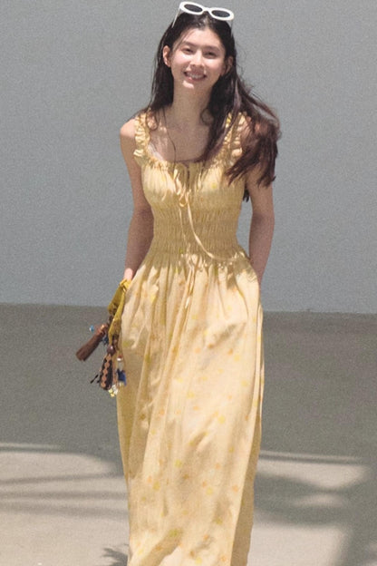 Bubbling Soda Sleeveless Slip Dress