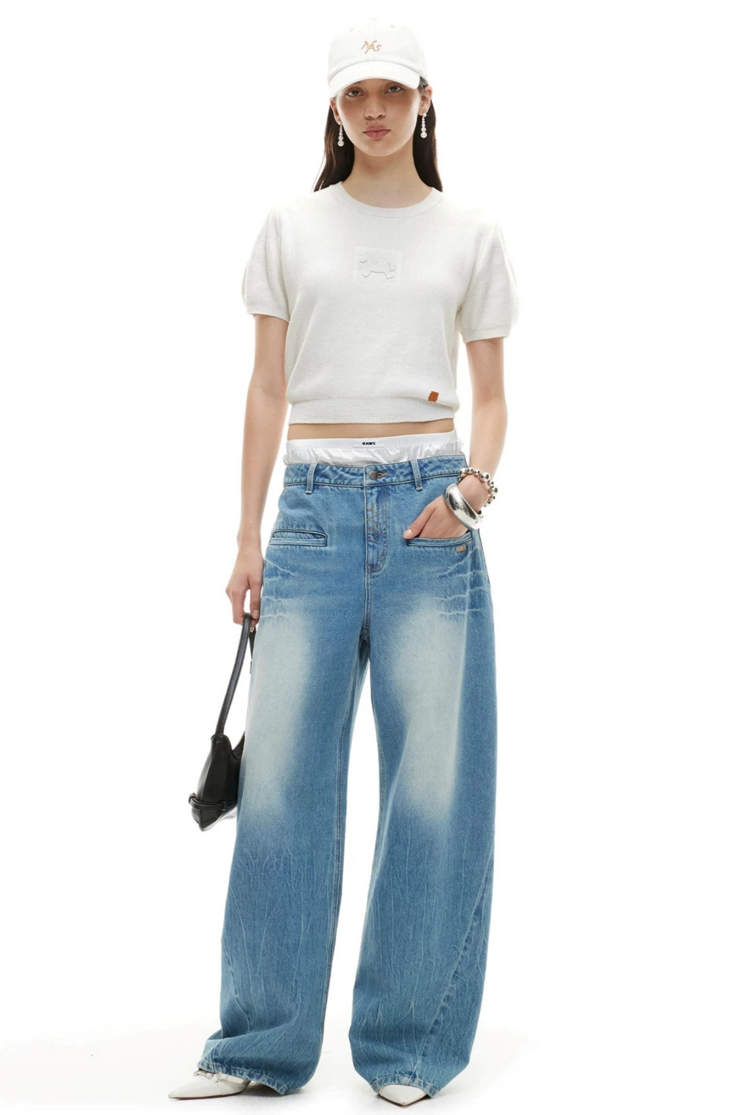Embossed Pony Knit Tee