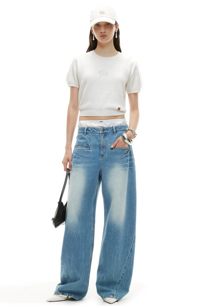 Embossed Pony Knit Tee