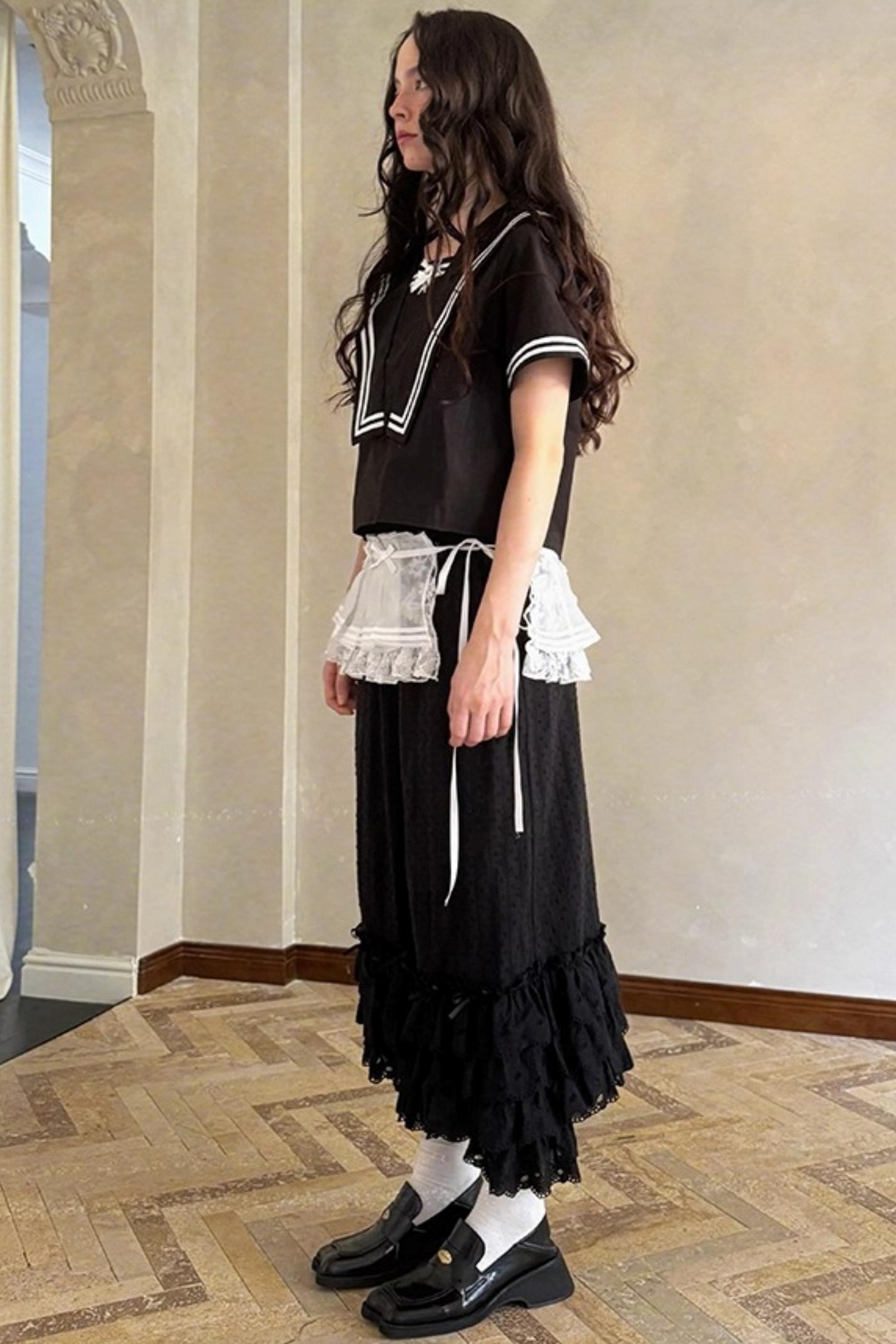 Pleated Tulle Skirt