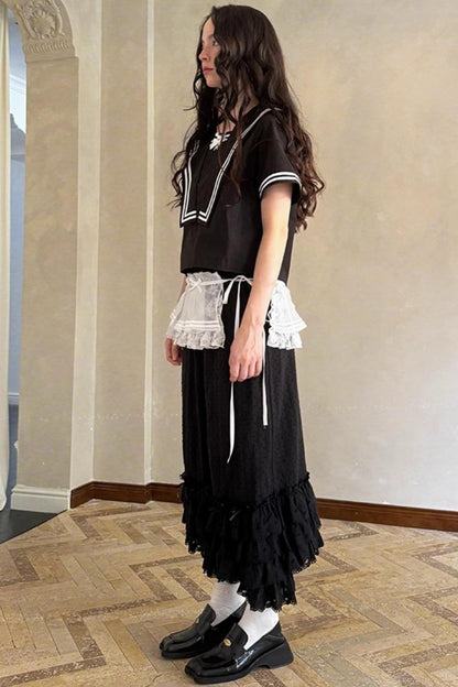 Pleated Tulle Skirt