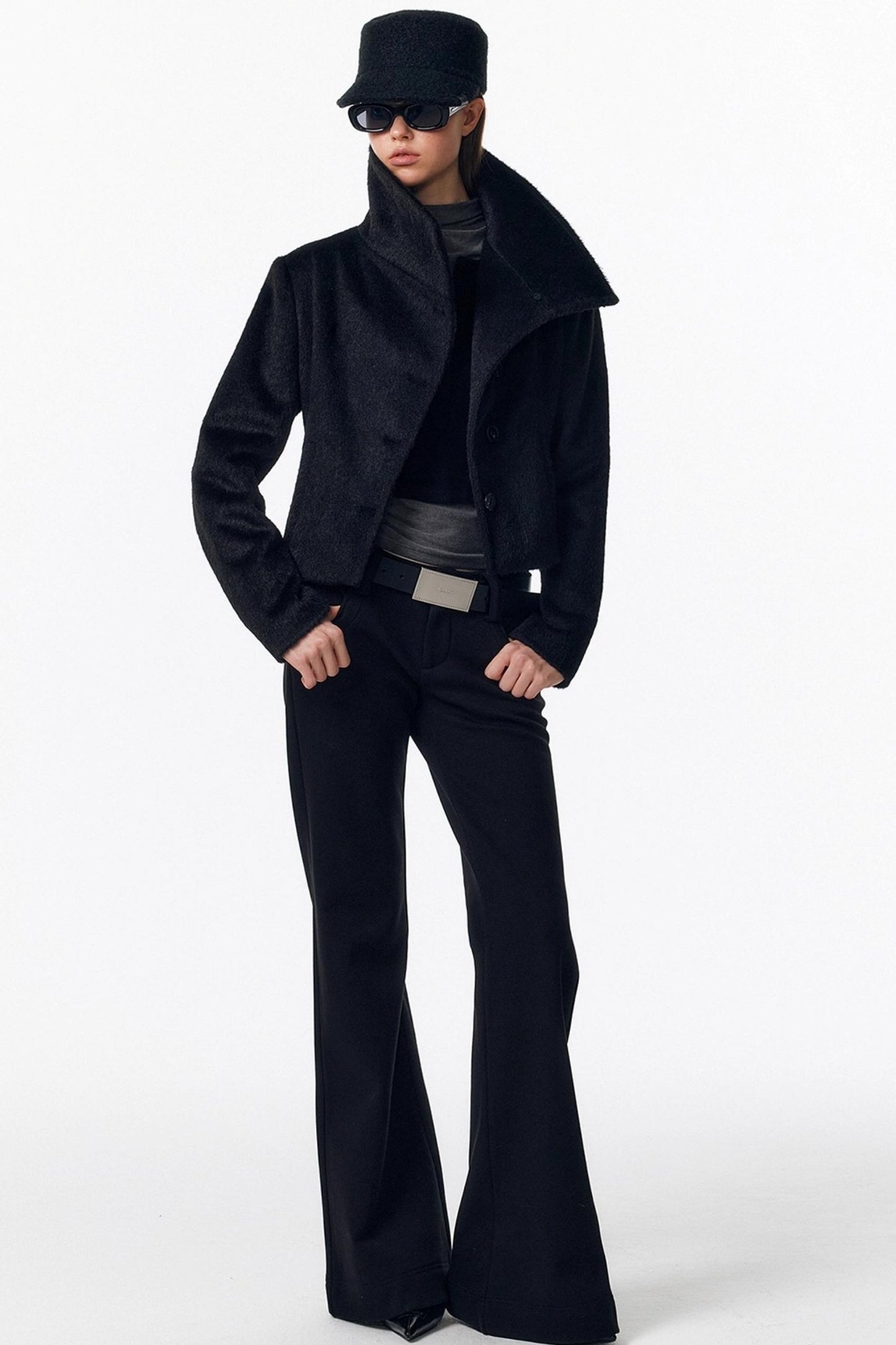 Detachable Fur Wool Coat