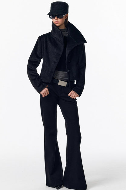 Detachable Fur Wool Coat