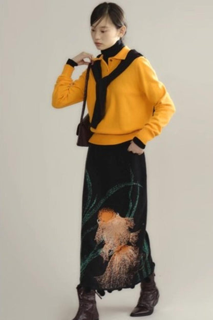 Niche Wool Polo Sweater