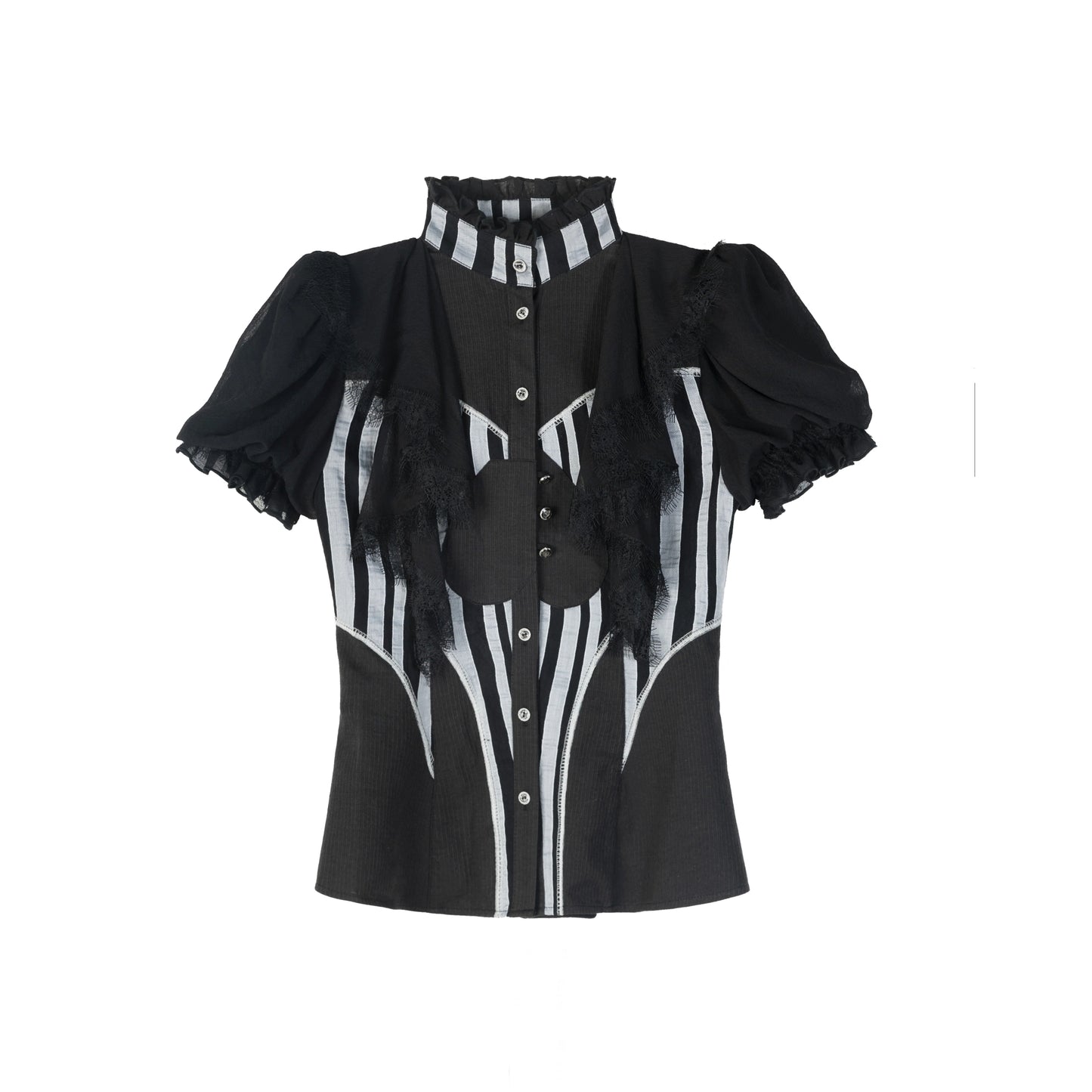 Retro Palace Puff Sleeve Blouse