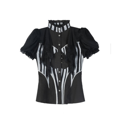 Retro Palace Puff Sleeve Blouse