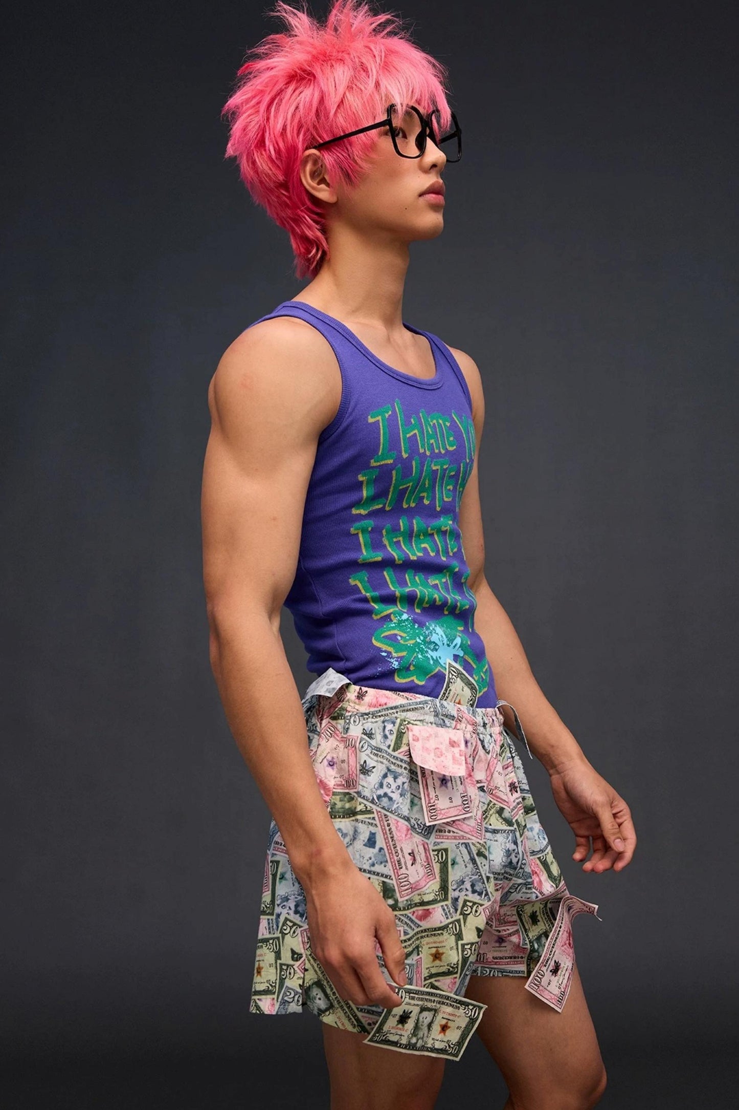 Money Printed Cargo Pants