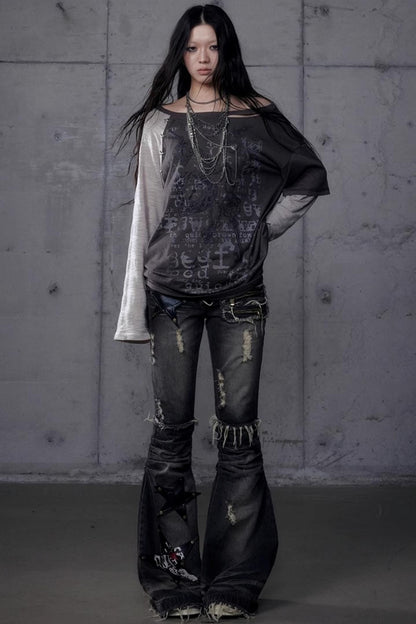 Wasteland Punk One-Shoulder T-Shirt