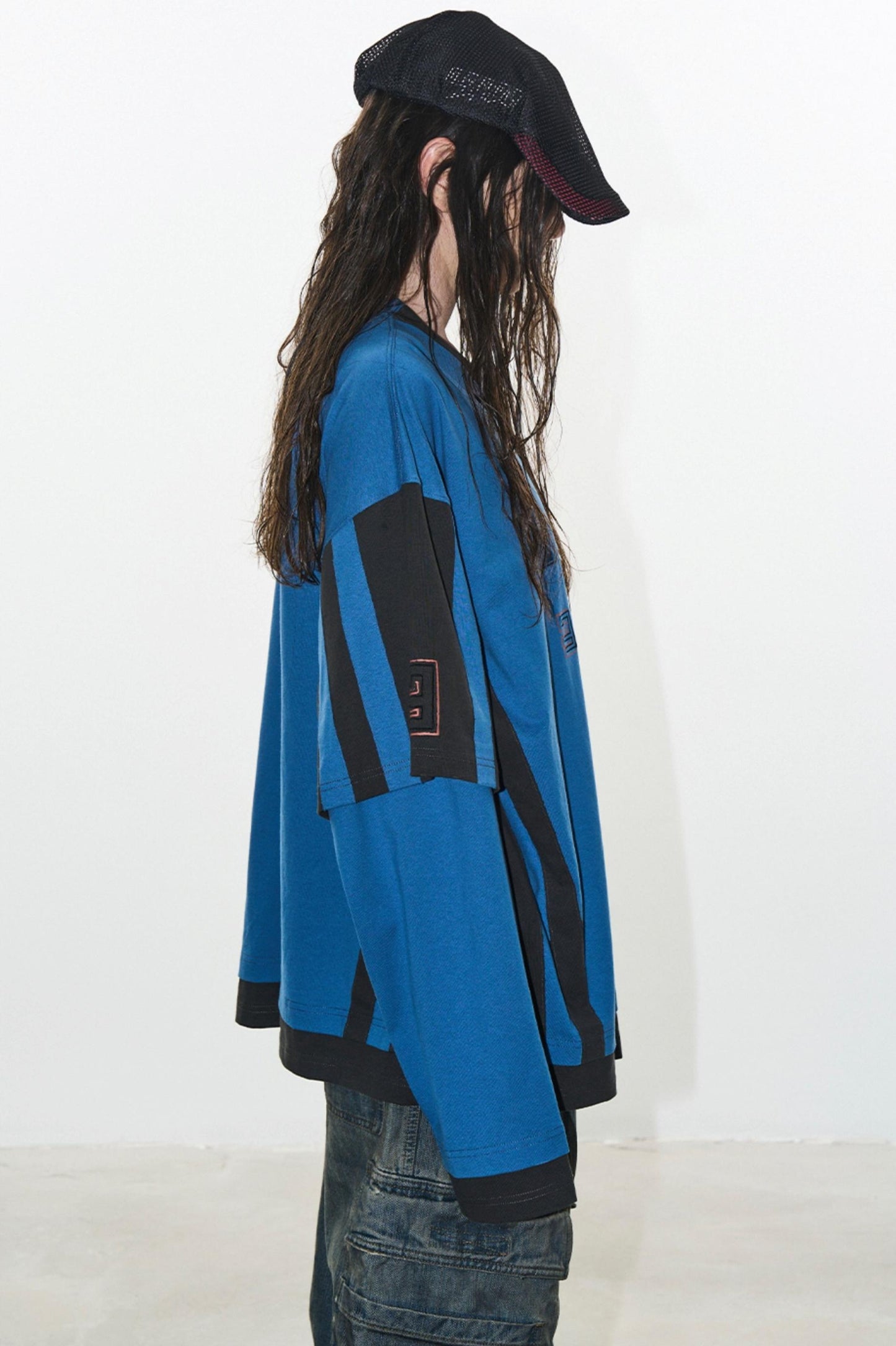 Layered Stripe Jersey T-Shirt