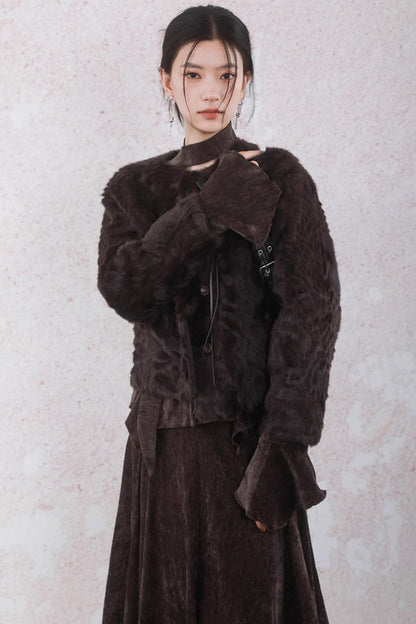 Winter Velvet Top Skirt Set-Up