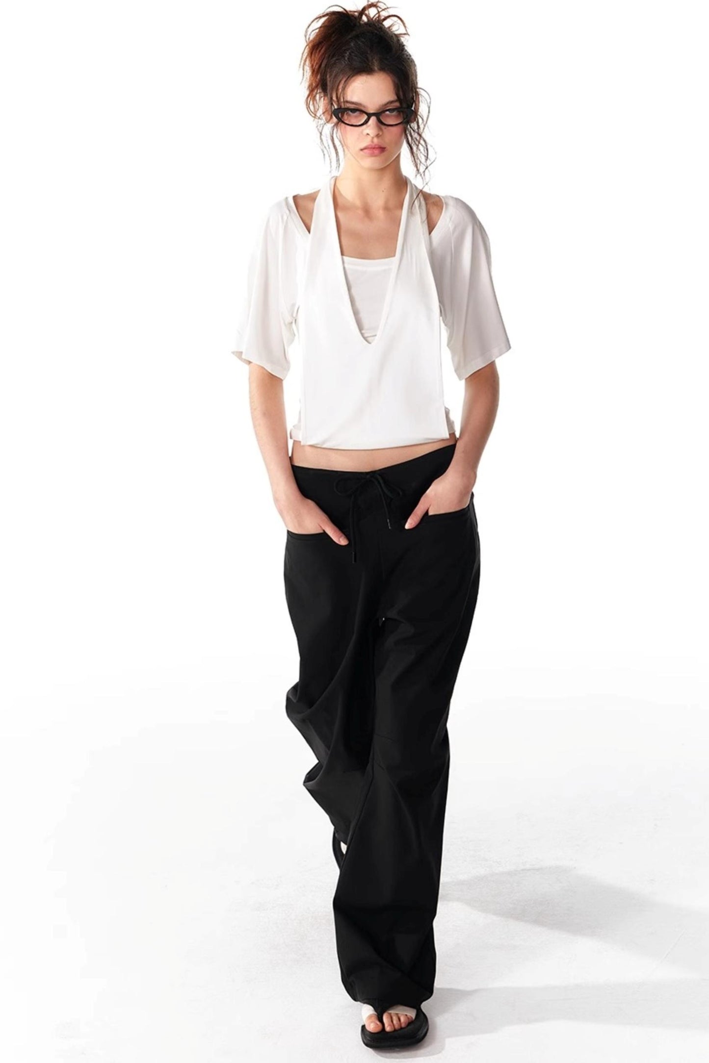 Soft Skin-Friendly Halterneck Stretch T-Shirt