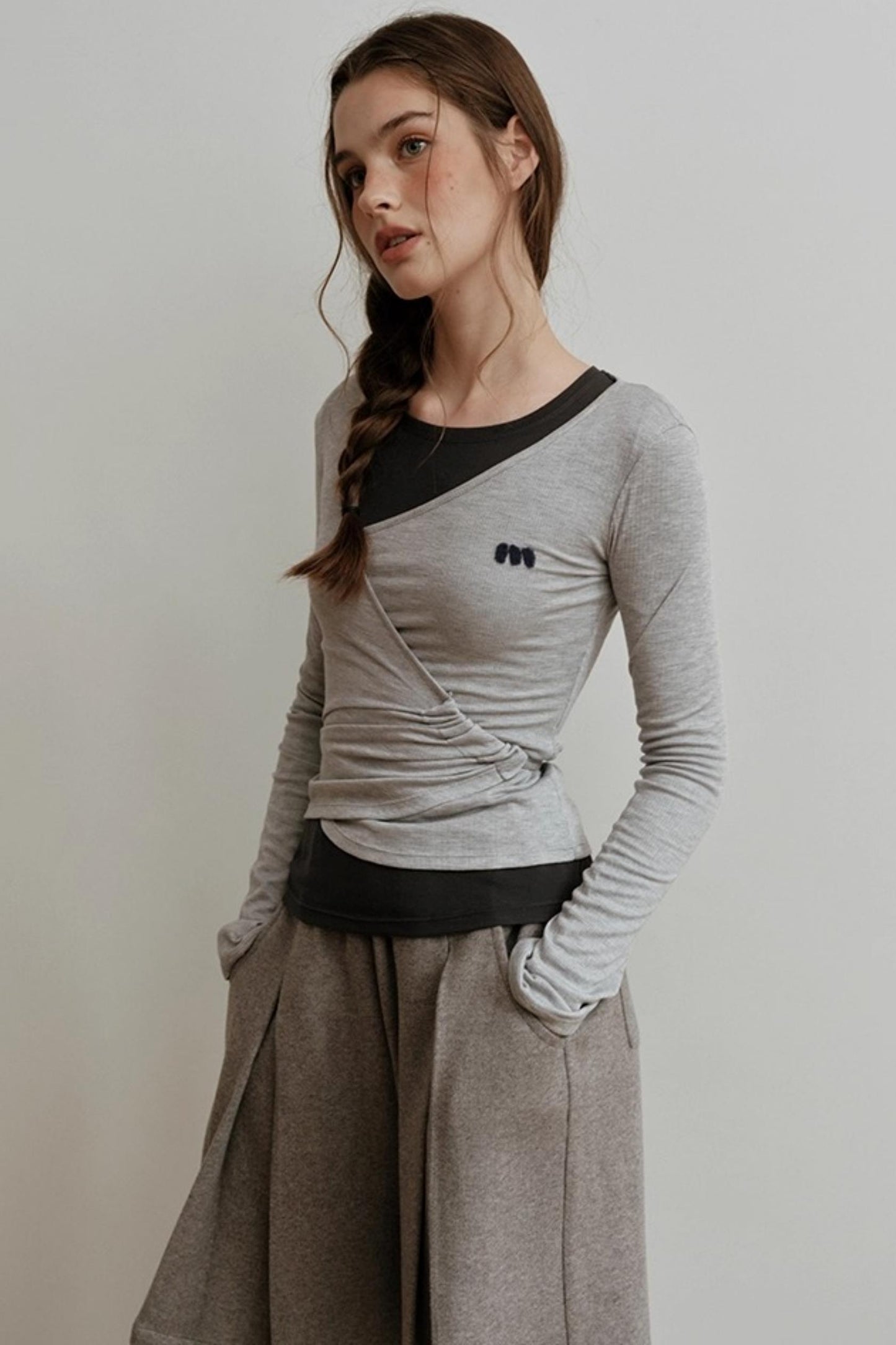 Light Tencel Wool Crew Neck T-Shirt