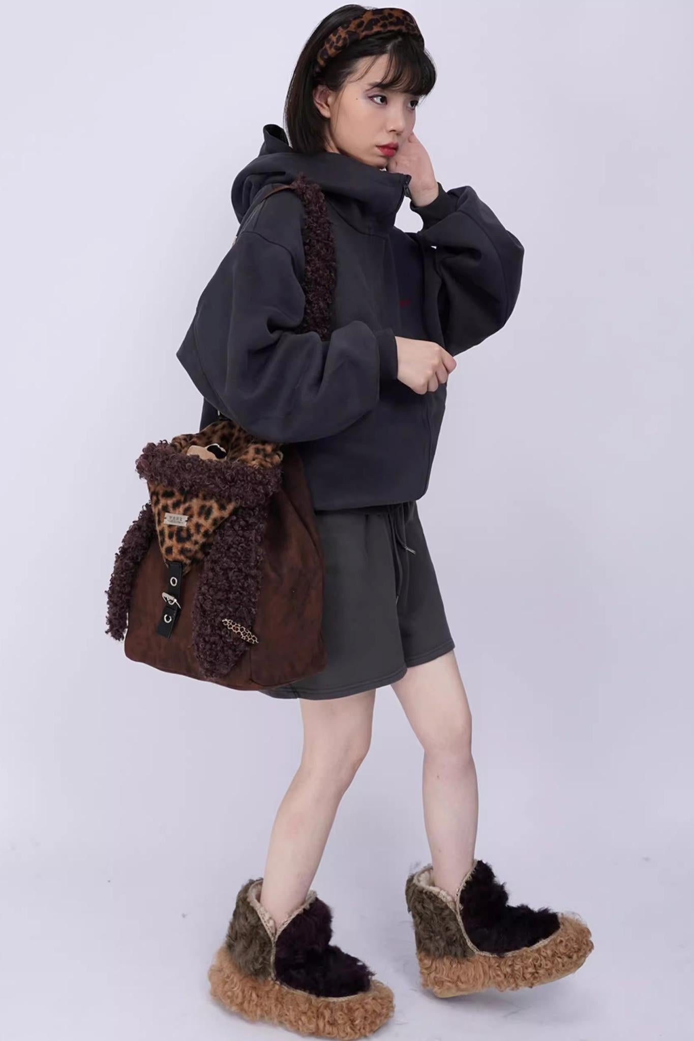 Ear Furry Crossbody Bag