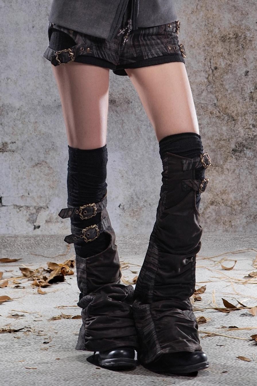 Punk Retro Low-Rise Shorts Set-Up