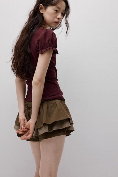 Cleanfit Puff Sleeve T-Shirt