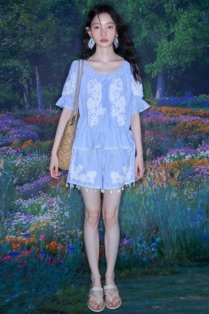 Bloom Embroidered Set-Up