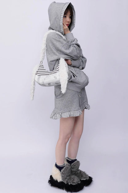 Rabbit Plush Crossbody Bag