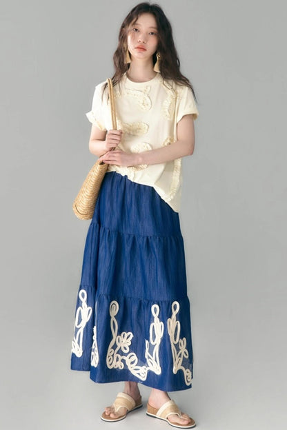 Vine & Shell Ensemble Skirt Set-Up