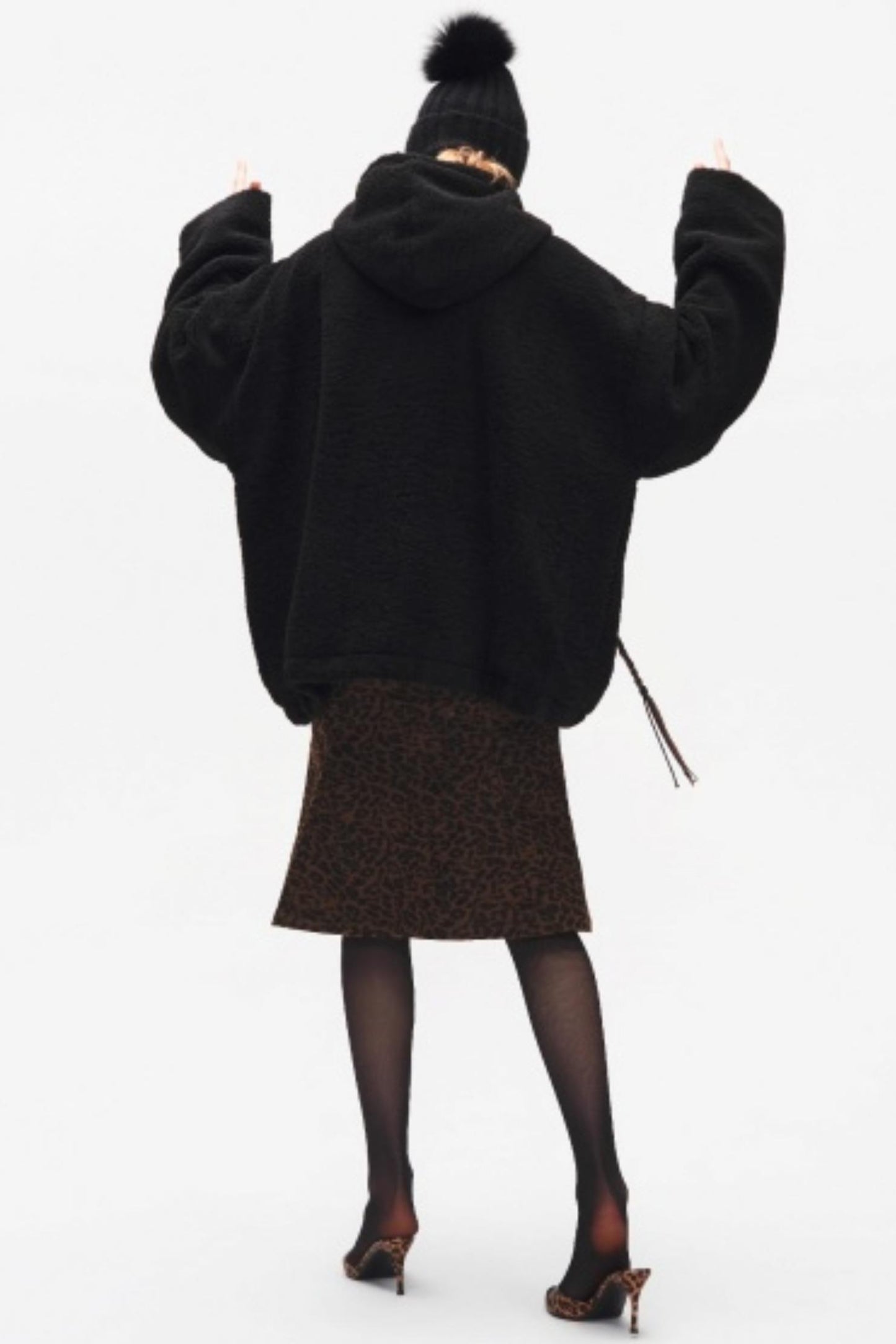 Leopard Print Fishtail Skirt